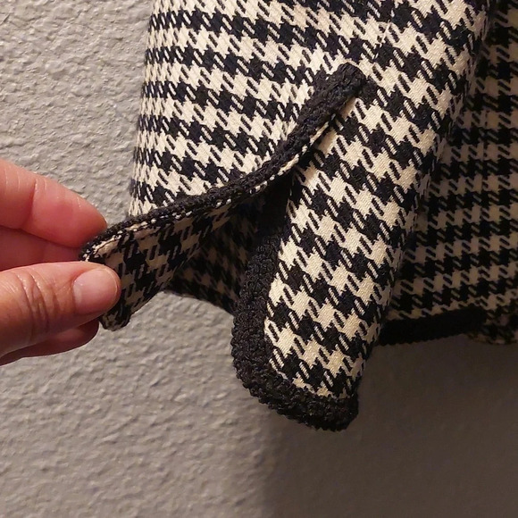Wool Houndstooth Pattern Blazer Sport Coat Preppy Academia M Closet Staple - Picture 13 of 14